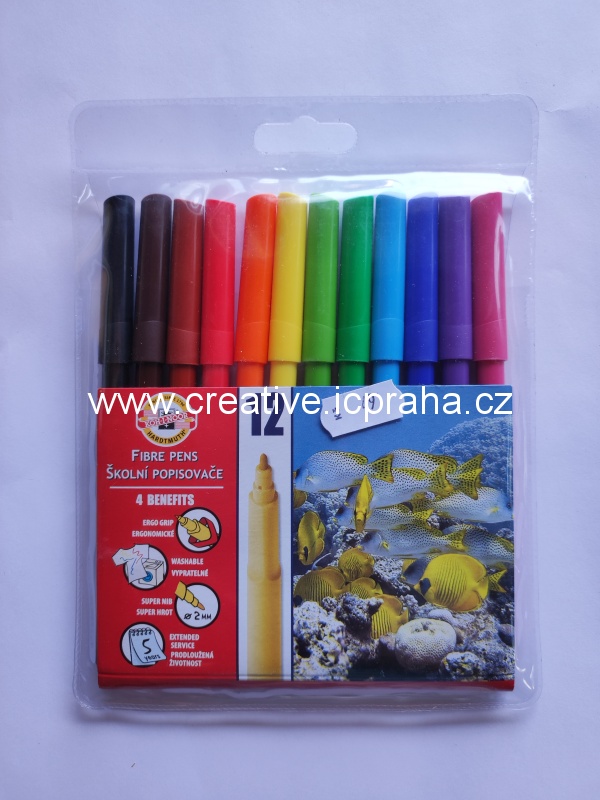 fixy KOH-I-NOOR sada 12 barev